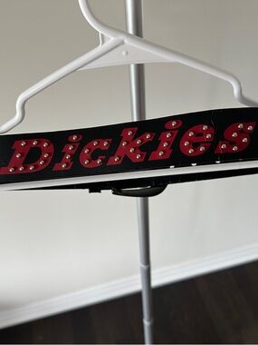 Dickies Studded Leather Logo Belt
